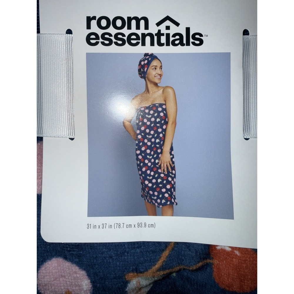 Room Essentials Shower Wrap Bath Wrap‎ Terry Cloth Cotton Soft
